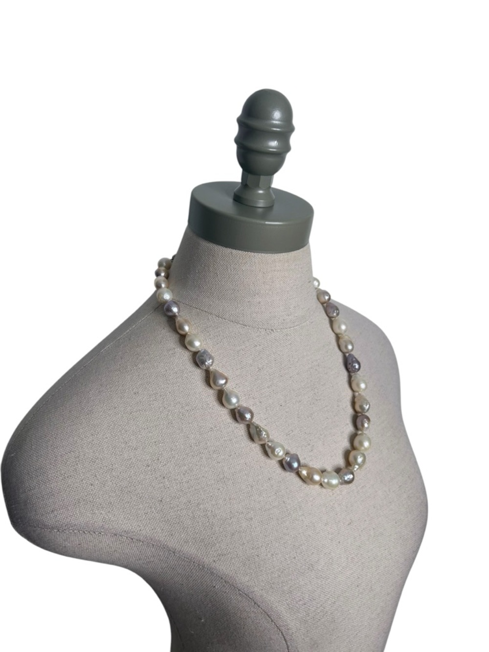 Lucas Lameth LUC 925 CN Sterling Silver
Baroque Pearl Chunky Women’s Necklace - Picture 4 of 8